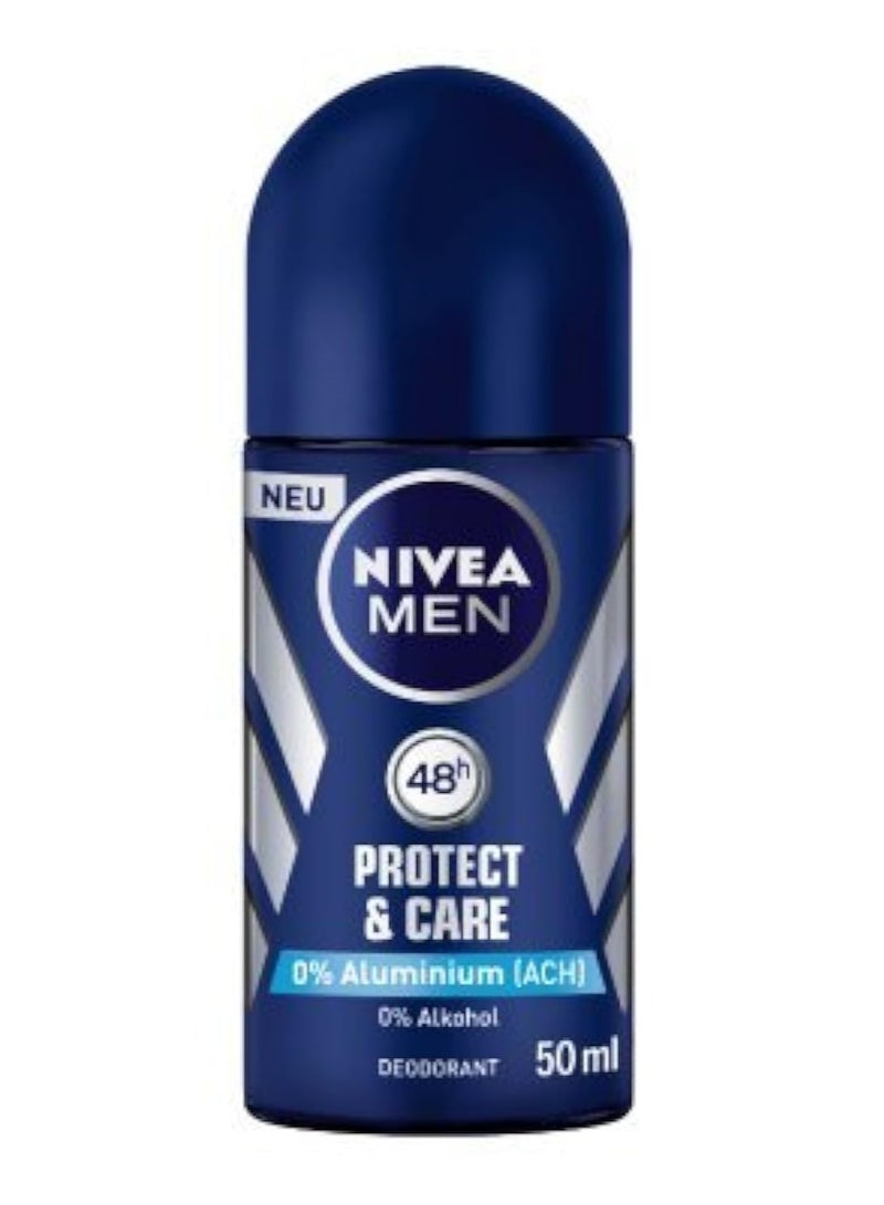 Nivea Men Protect & Care #411 Fresh Scent Deodorant Roll On - (50 Ml, Pack Of 2) - Image 2